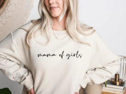 mama of girls crew neck sweatshirt,mama of boys crew neck sweater, mom of boys crewneck, mama of girls crew neck