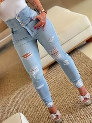women's high waisted distressed denim jeans women's clothing