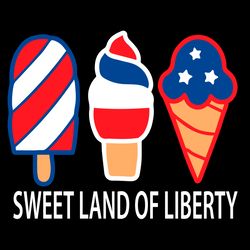 sweet land of liberty popsicle svg