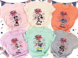 disney 4th of july character shirt, personalize di