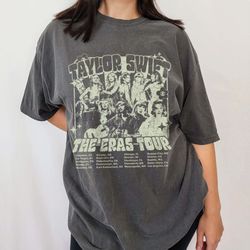 comfort colors  retro taylor the eras tour shirt,