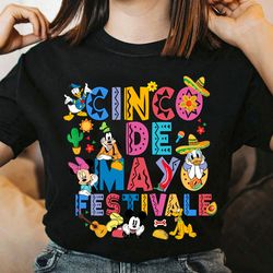 disney cinco de mayo shirt, mickey and friends mex