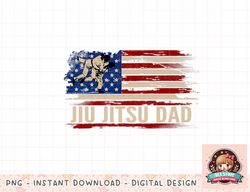 Vintage BJJ Jiu-Jitsu Dad American USA Flag Sports Gift png, instant download, digital print