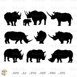 rhinoceros svg, rhinoceros cricut, rhinoceros silhouette, rhinoceros templates dxf, rhinoceros stencil dxf, animals svg
