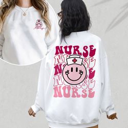 personalized nurse sweatshirt, custom nurse shirt, nurse sweater, new nurse gift, nur