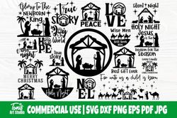 nativity bundle svg cut files