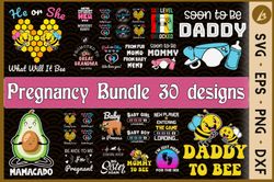 pregnancy bundle svg 30 designs pregnancy bundle svg 30 designs