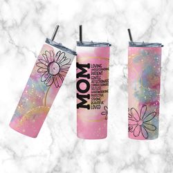 mother's day tumbler, mother's day straight tapered wrap skinny tumbler, mother's day sublimation wrap skinny tumbler