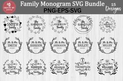 family monogram bundle svg, free split m family monogram bundle svg, free split m