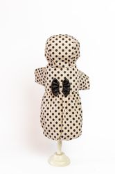 handmade pet puppy polka dot raincoat hooded rainwear autumn coat jacket small dogs cat clothes with a bow