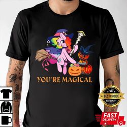 youre magical t shirt cute unicorn witch halloween shirt t-shirt