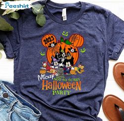 not so scary halloween party disney matching family shirt