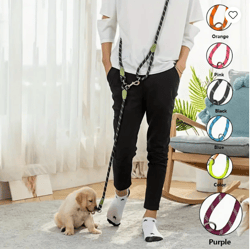 walk your dog hands-free with our reflective bungee leash - perfect for hiking & everyday use!! | alice shop