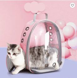 take your pet anywhere with this stylish space capsule pet backpack carrier - perfect for dogs & cats! | alice shop