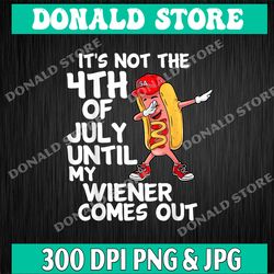 it's not the 4th of july until my weiner comes out graphic png, digital download, file png