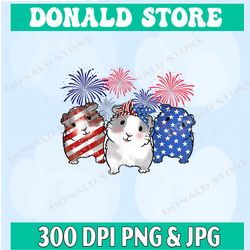 guinea red white blue pig usa flag 4th of july usa patriotic png, png high quality, png, digital download