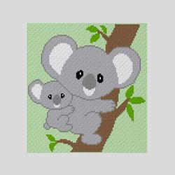 crochet c2c koalas graphgan blanket pattern pdf download