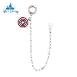 disney marvel sci-fi movie superhero captain america shield earrings fashion trend avengers steve rogers earrings