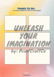 unleash your imagination: digital planner serie