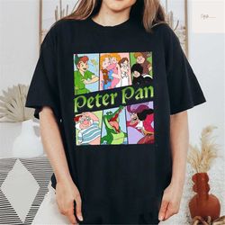 disney peter pan shirt, tinker bell shirt, captain hook shirt, smee vintage t-shirt, magic kingdom unisex t-shirt, disne