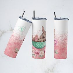 easter spring break tumbler, easter spring tumbler, easter spring skinny tumbler