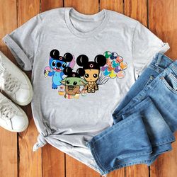 mickey shirt, stitch,baby yoda, baby groot shirt,stit