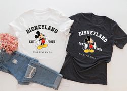 vintage disneyland 1955 shirt, mickey mouse shirt, vi