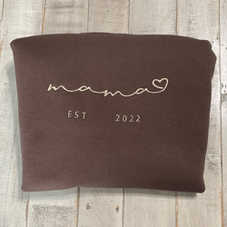 mama embroidered sweatshirt -baby shower sweatshirt - mothers gift- new mom - momma