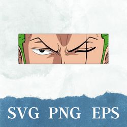 Roronoa Zoro One Piece Anime Sword, Svg Png Dxf Eps Digital