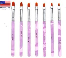 7 pcs nail art design brush acrylic nail gel polish painting brush drawing pen
