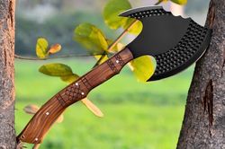 handmade  1095 custom viking eagle art hatchet camping throwing axe knife axe