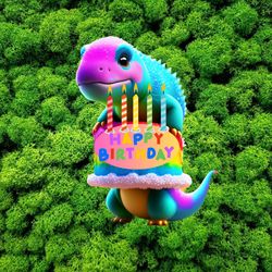 dinosaurs png / print / happy birthday / digital png file / kids t-shirt print / 5 in 1 / 1 dollar