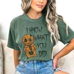 scary halloween doll shirt, halloween tee, halloween gift, i know what you did, funny mom shirt, spooky season, comfort