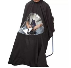 hair cutting barber cape with window salon cape hair cutting cover hair drape