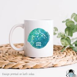 aquarius gift, aquarius mug, aquarius zodiac birth