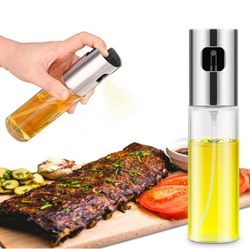 stainless olive oil sprayer mister for cooking - salad, bbq, baking spray bottle