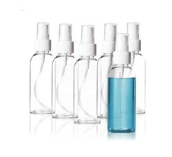 5ps plastic mist spray bottles-refillable reusable atomizers for travel & liquid