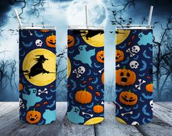 kids halloween tumbler, kids halloween straight tapered wrap skinny tumbler, kids halloween wrap seamless skinny tumbler