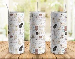 labrador puppies tumbler, labrador puppies straight skinny tumbler, labrador puppies wrap seamless skinny tumbler