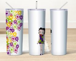 Betty Cute Tumbler, Popular Cartoon Tumbler, Cartoon Skinny - Inspire Uplift