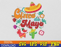 cinco de mayo, funny mexican fiesta 5 de mayo svg, eps, png, dxf, digital download