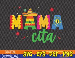 womens mamacita cinco de mayo 5 de mayo cactus fiesta svg, eps, png, dxf, digital download