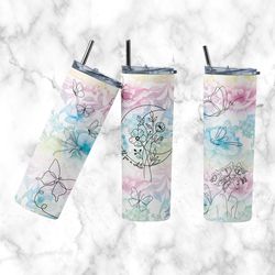 go wild for awhile tumbler, go wild for awhile straight skinny tumbler, awhile self love sublimation wrap skinny tumbler