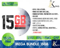 15gb mega bundle svg ,the ultimate giga bundle svg