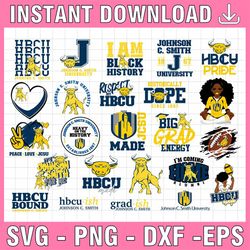 24 files johnson c. smith svg, hbcu teams svg, hbcu football svg, sport bundle svg, sport bundle svg, clipart