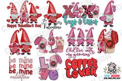 coffee gnome valentine's day bundle svg coffee gnome valentine's day bundle svg