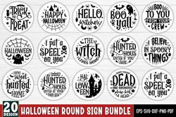 halloween round sign bundle, svg bundle halloween round sign bundle, svg bundle