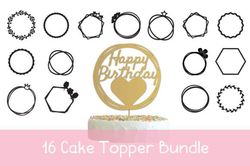 cake topper frame svg frames bundle svg cake topper frame svg frames bundle svg