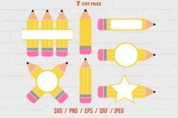 school pencil bundle svg school pencil bundle svg