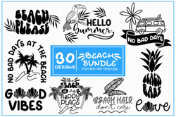 beach bundle svg. monogram svg. beach bundle svg. monogram svg.